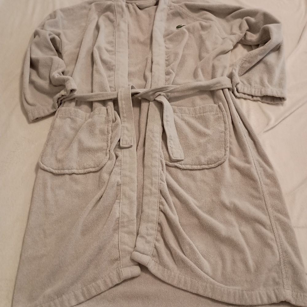 Lacoste Gray Men's Bathrobe